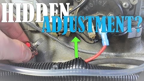Holley Carburetor - Cold Start Fast Idle Adjustment