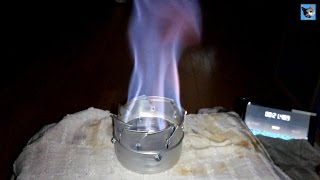 アルコールストーブ 6号~シーチキン缶で五徳無くてもOK　~Alcohol stove prototype No. 6 ~tuna fish can without Okinobu OK!