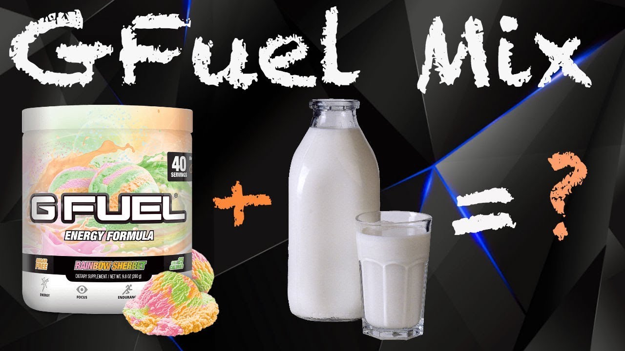 GFuel Mix Rainbow Sherbet and Milk YouTube