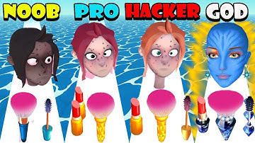 NOOB vs PRO vs HACKER vs GOD in MakeupKit Runner