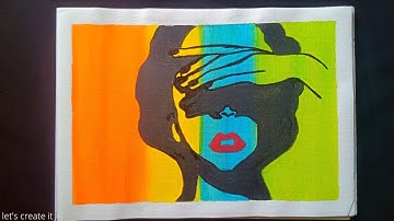 Easy pop art tutorial drawing | WPAP art | let