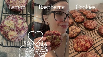 Lemon Raspberry Cookies🍋