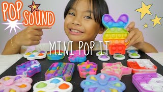 Most popular MINI POP IT Fidgets Toys *Pop Sounds* | Vlog with Emma