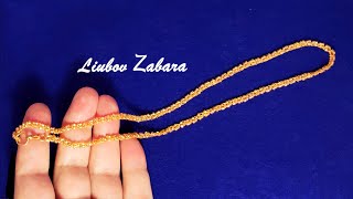 Изящная ювелирная цепочка из бисера. Просто и быстро!Fine jewelry chain made of beads.Very simple!