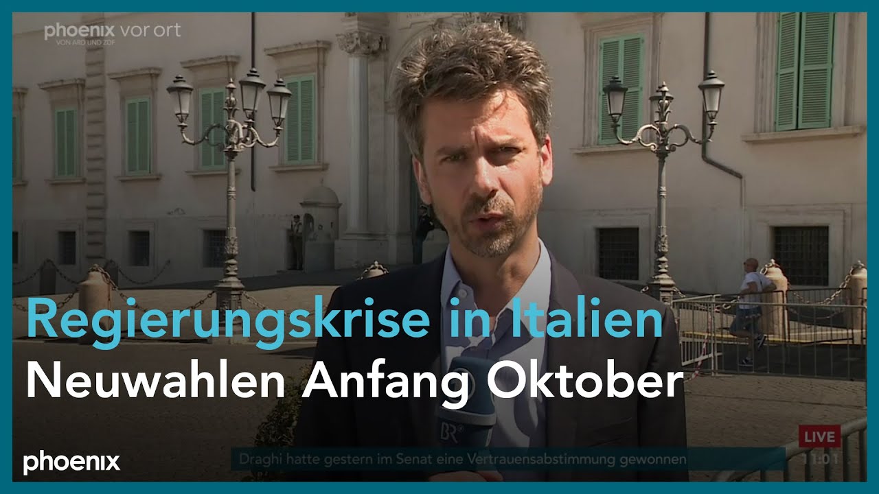 R diger Kronthaler Aus Rom Zur Regierungskrise In Italien Am 21 07 22 