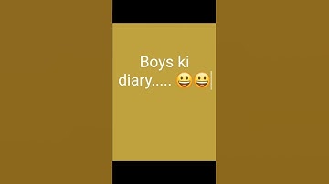 Girls ki Diary Vs Boys ki diary 😛😀||Kavya