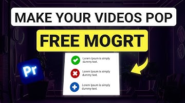 Make Your Videos POP With This FREE Checkbox MOGRT Template!