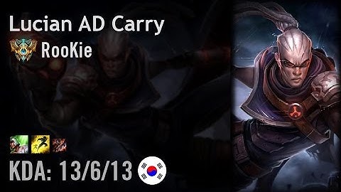 Lucian AD Carry vs Jhin - RooKie - KR Challenger Patch 6.14