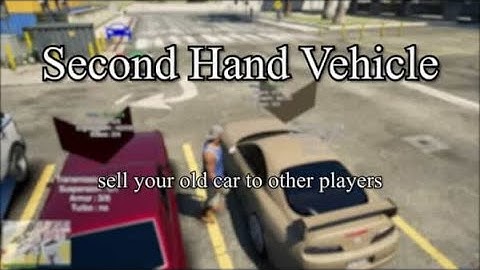 Fivem Second Hand Vehicle System | FiveM Scripts Store | FiveM Mods