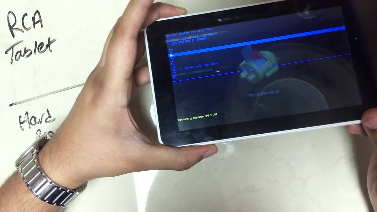 rca voyager tablet factory reset