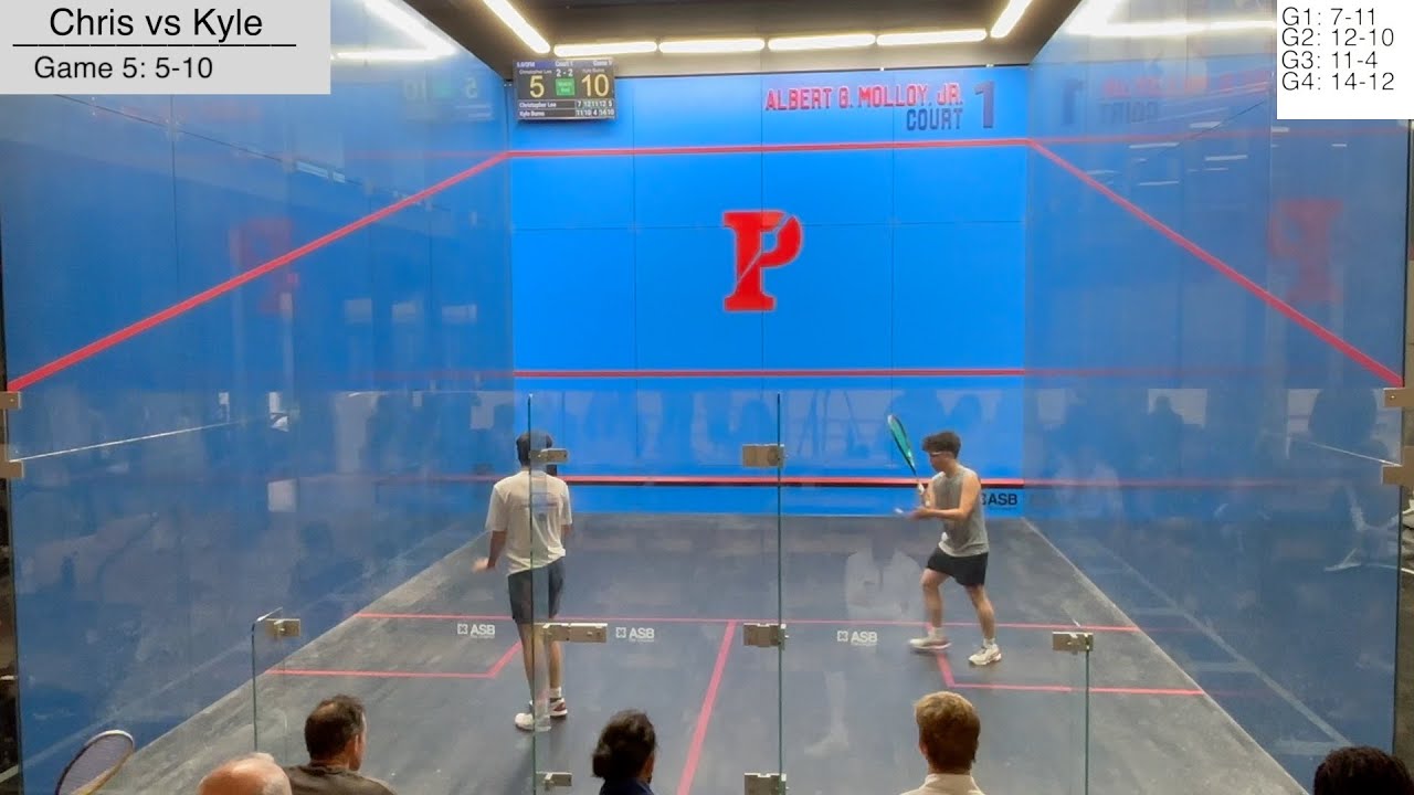 My First Squash Match EVER on a Glass Court: 2024 U.S. Skill Level Championships (5.0, QF)