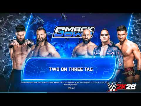 Requested Match: 3 on 2 Handicap - The Rock '99 Rusev & Ethan Page vs Finn Balor & Drew Mcintyre