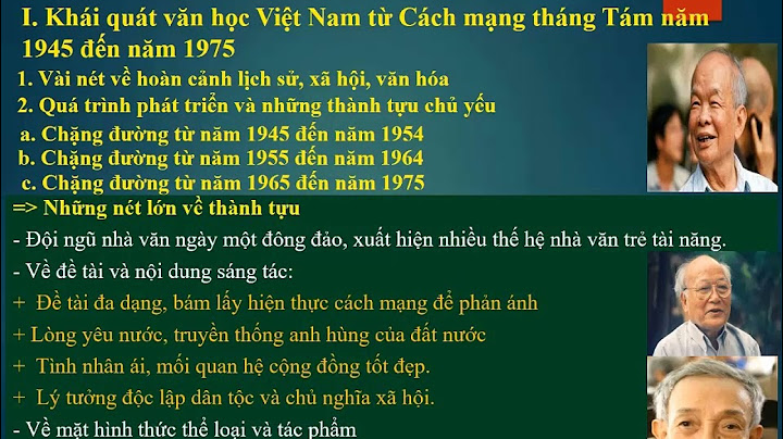 Ngữ văn 12 khái quát văn học việt nam