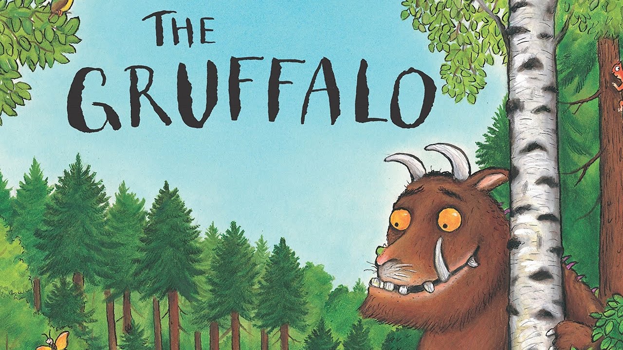 The Gruffalo by Julia Donaldson. Children's read-aloud (audiobook) with  colour illustrations. 