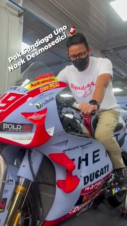 Pak Sandiaga Uno Naik Ducati Desmosedici GP22 😍
