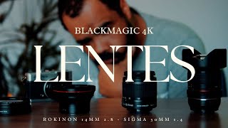 BLACKMAGIC 4K I LENTES 14MM, 30MM E 60MM