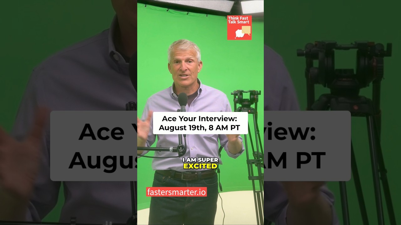 Free Live Training: Ace Your Next Job Interview