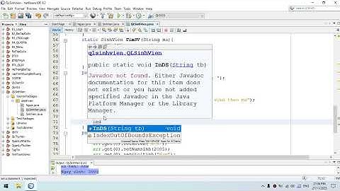 OOP QLSV Video02 (Thêm - Cập Nhật - Xóa Sinh Viên)