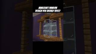 OMG! WINDOW DESIGN | CRAZY BUILD | BEDROCK EDITION #shorts #minecraft #windowdesign