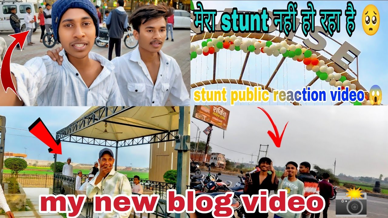 Blog video..!! Stunt public ..😲 reaction video 📸 