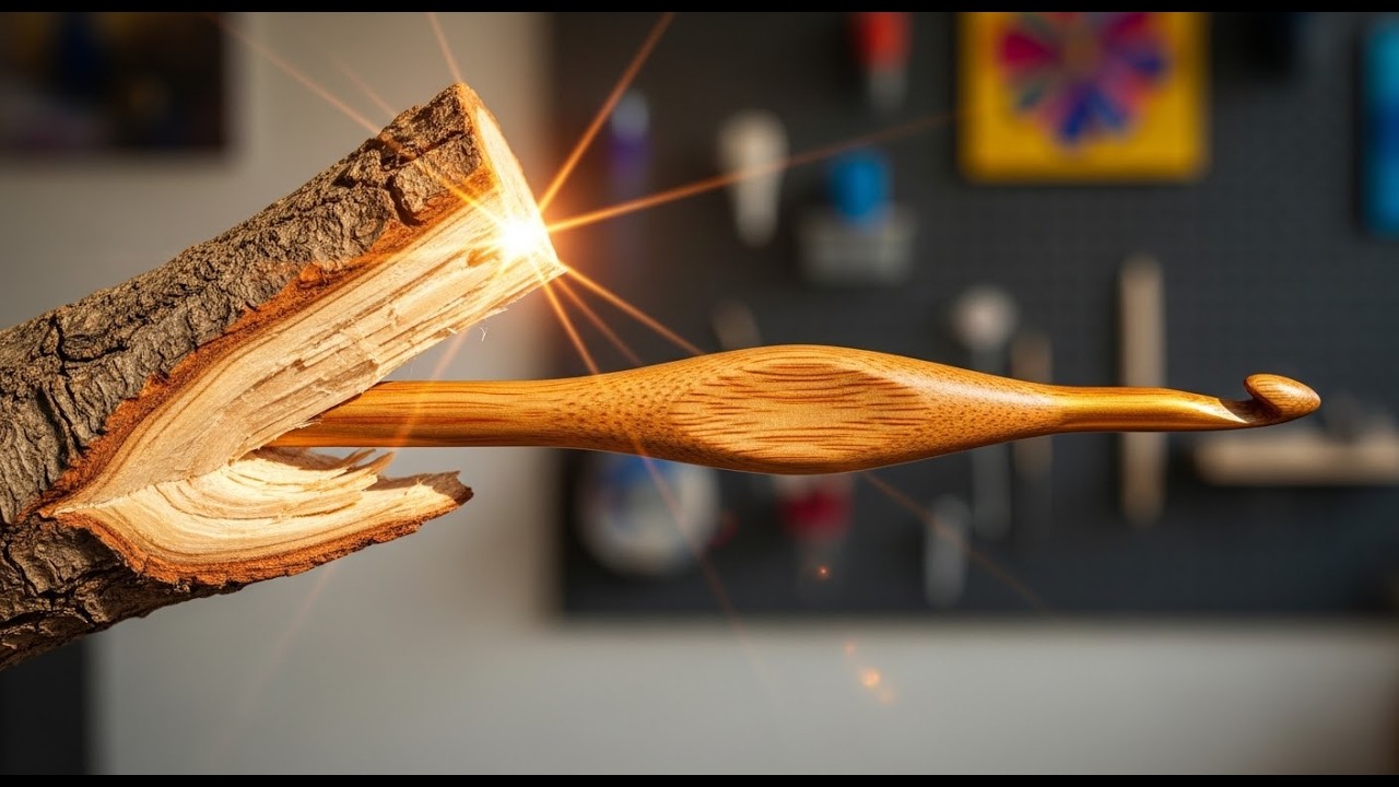 Woodturning: Turning a fallen oak branch into a custom ergonomic