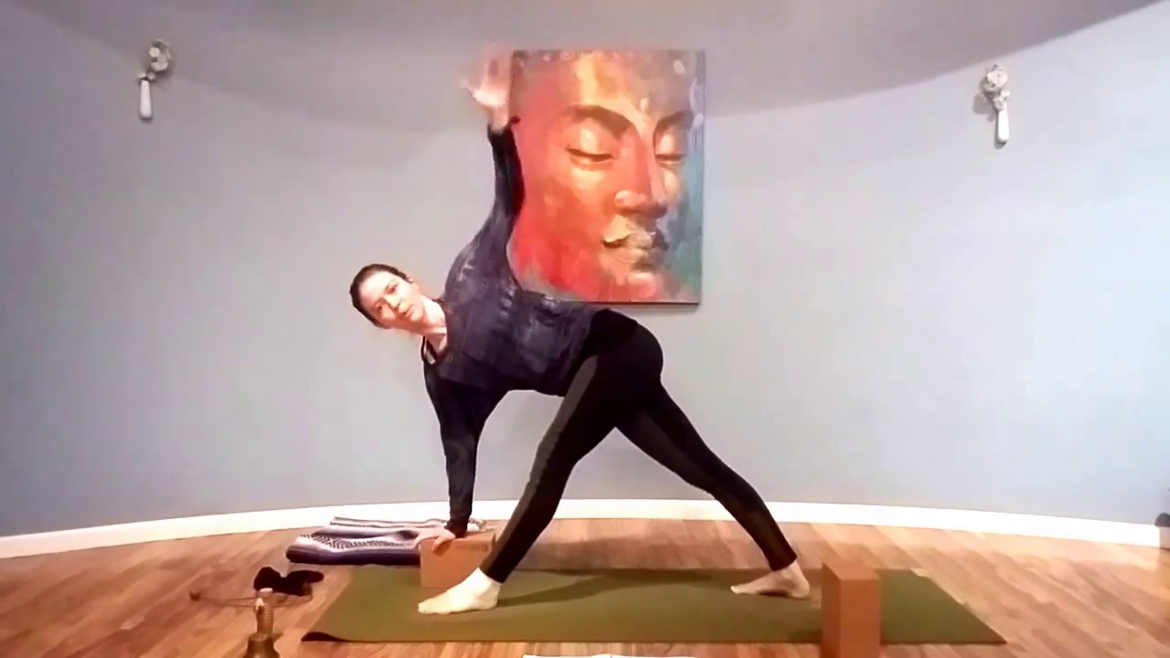 Sneak Peek: parivrtta trikonasana and parivrtta hastapadagustasana yoga para niños