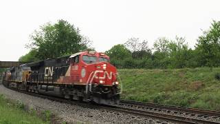 5/24 CN 3280 leads CSX B773 east thru Shen JCT WV #shorts #short #shortvideo #viral #video #train