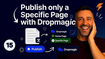 Dropmagic: How to Publish a Specific Page with Dropmagic