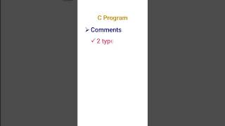 how to give comments in C Program? #shorts #C #Comments #Telugu #CinTelugu #SupportEducationChannels screenshot 2