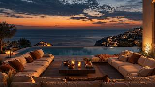 Twilight Seaside Jazz Retreat | Warm Melodies, Cozy Sunset Ambience & Gentle Waves For Relaxation