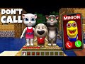 DON'T CALL TO TALKING ANGELA in MINECRAFT talking tom talking ben