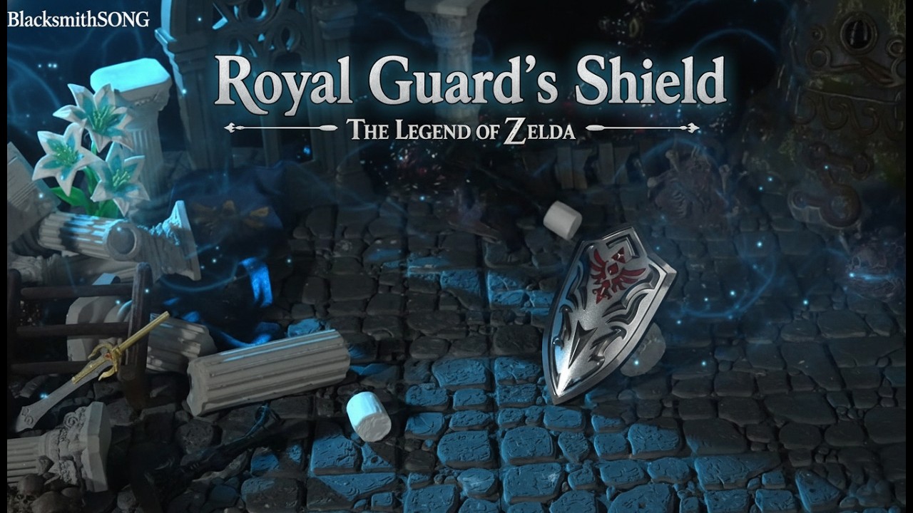 Royal Guard's Shield Replica – 10cm Die-Cast Metal | The Last Line of Defense — video still from the handmade miniature scene