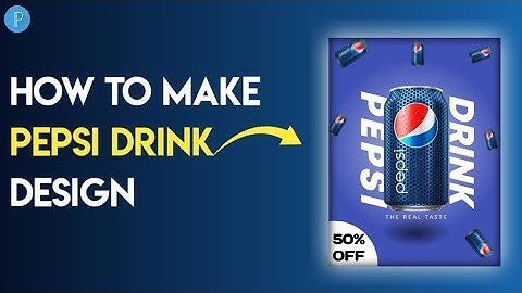 Pepsi Drink Advertisement Poster Design | Photoshop Tutorials