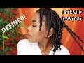 DEFINED THREE-STRAND TWISTOUT - WITH AS I AM (BOMB!)