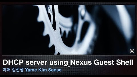 [ENG] DHCP server using Nexus 9000 Guest shell