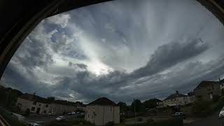 Solar eclipse obscured by cloud timelapse | Dalry, Scotland