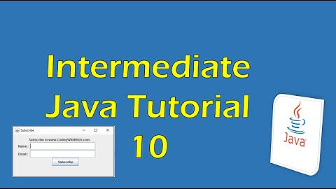 Intermediate Java Tutorial 10 (Eclipse): Creating a pop-up window with JFrames