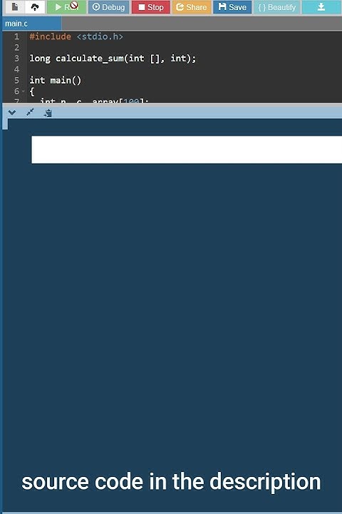 C program for addition of n numbers using recursion #short - YouTube