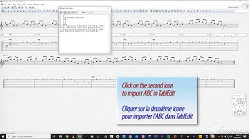 Import / Export ABC files with TablEdit