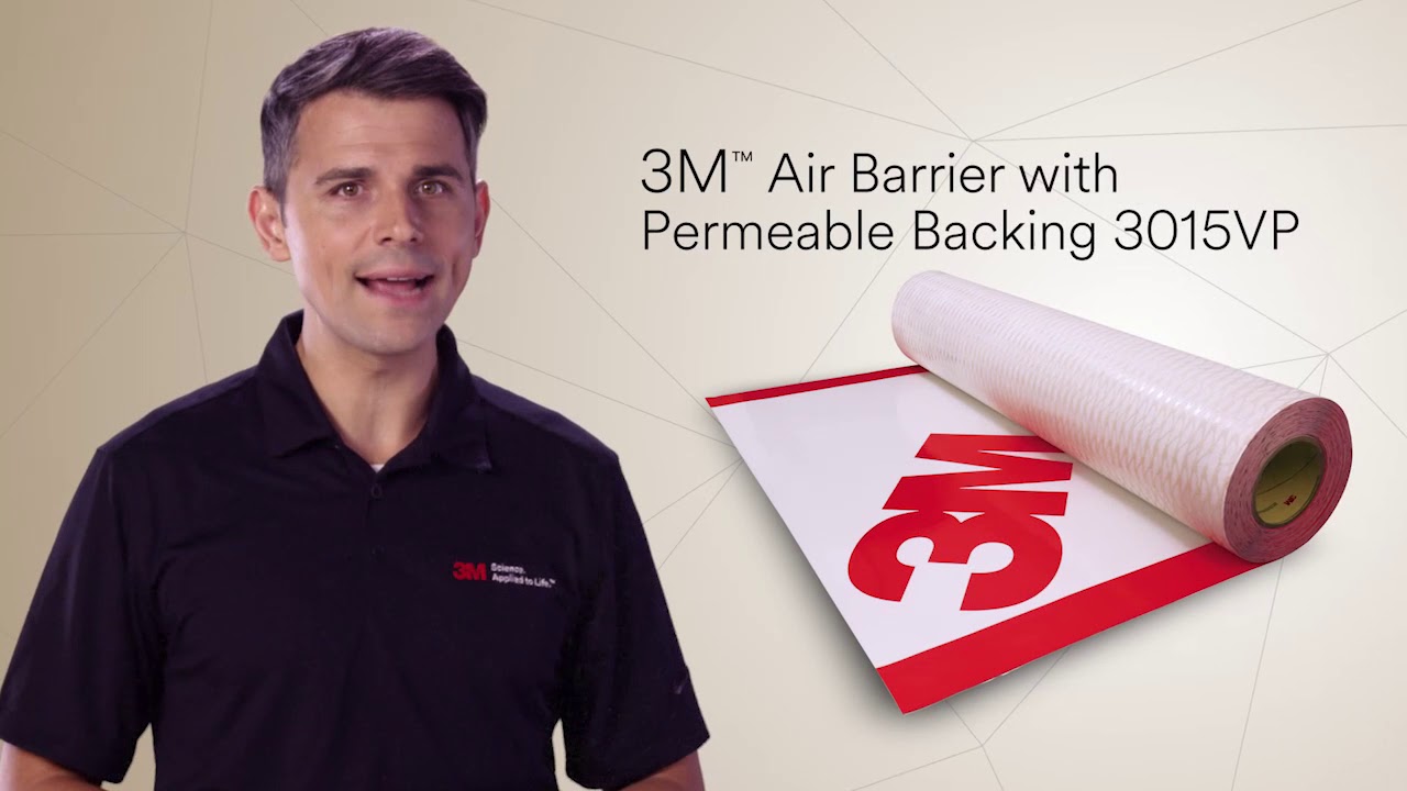 3M™ Air Barrier with Permeable Backing 3015VP - Stay on Track - YouTube