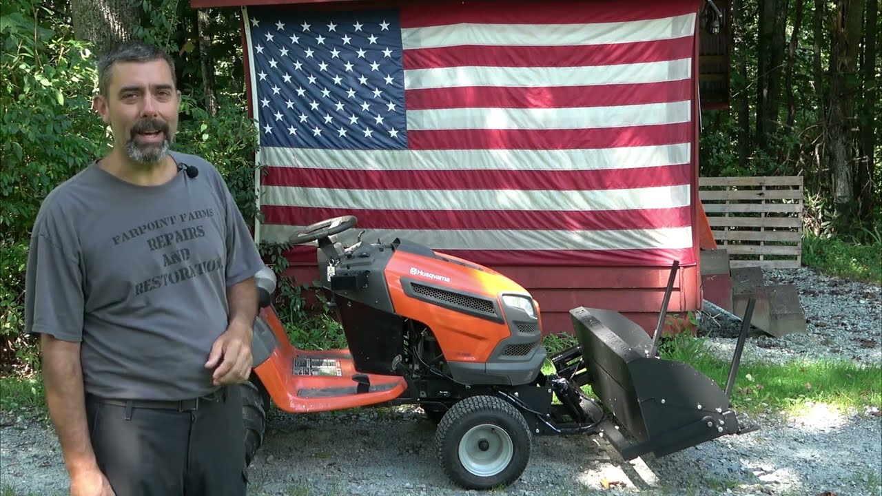 Riding mower front scoop hotsell