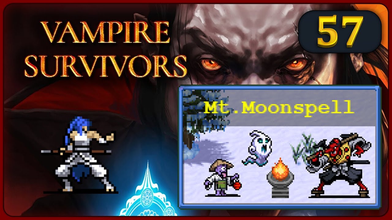 Vampire Survivors (4K) #57 - Miang Moonspell - Mt. Moonspell