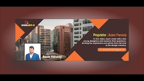 How to make a stylish Professional Facebook cover page in CorelDraw |#design_arts_13 #Azam_Farooqi