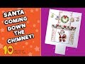 Santa coming down the chimney  christmas craft for kids