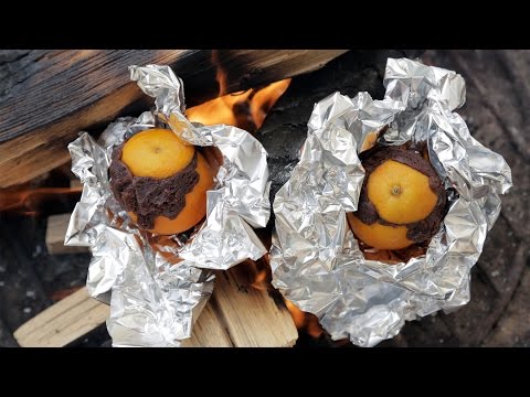 How to Make Orange Campfire Brownies | Get the Dish