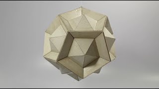 Dodecaedro con Cartón Comprimido