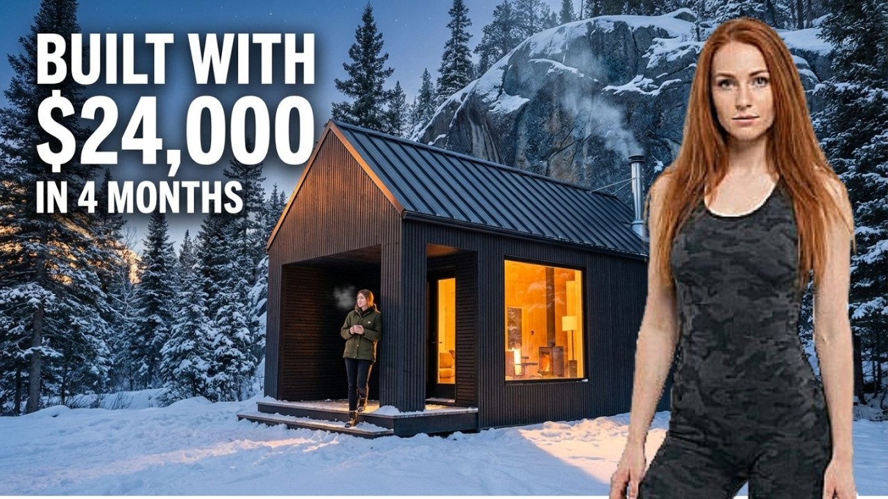 Deep Winter Forest — Building a $24,000 Modern Cabin From Scratch