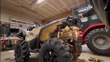 2023 Can Am Outlander XMR 850 Yoshi pipe instal