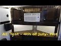 Part 6 - 5X8 Cargo Trailer camper conversion - AC -Test -4th Of July