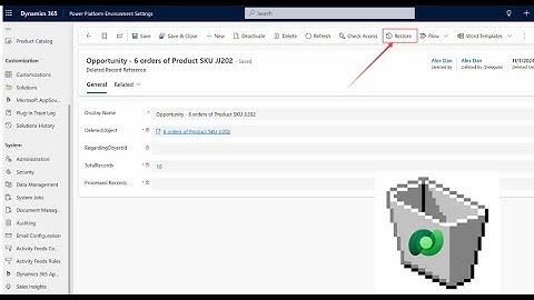 Microsoft Dataverse - Recycle Bin (Restore deleted data) Feature